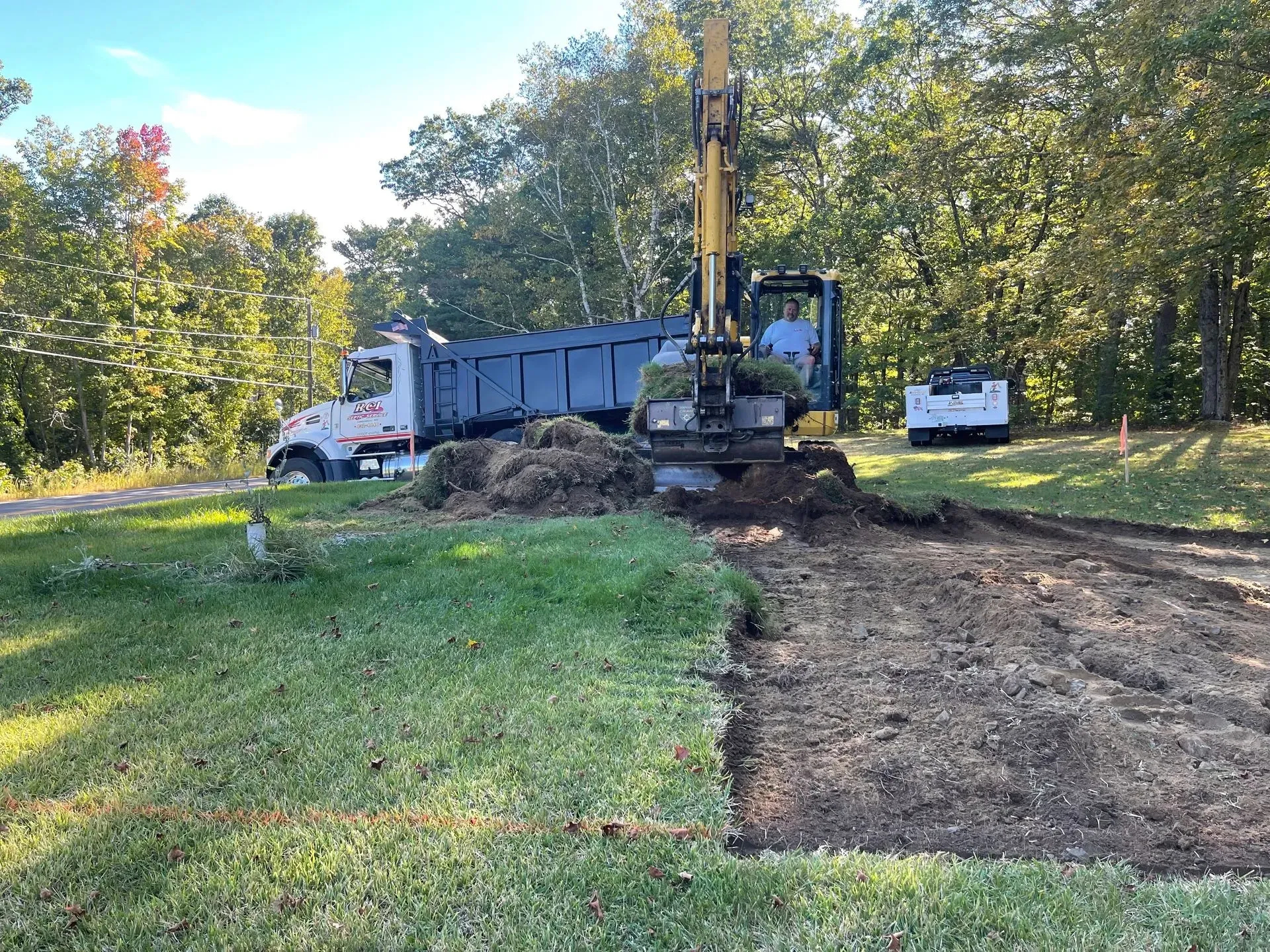 Soil boring for septic evaluation